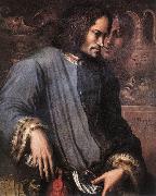VASARI, Giorgio Portrait of Lorenzo the Magnificent wr oil on canvas